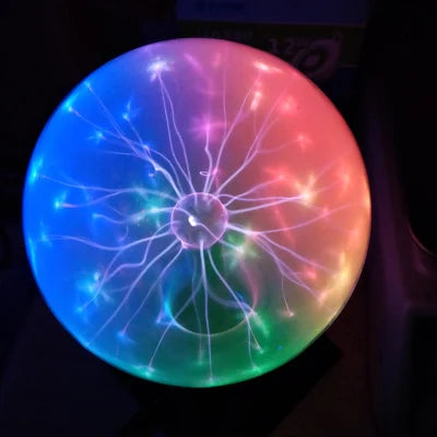 Electrostatic Ball Induction Glow Ball Plasma Ball 5-8 Inch Red and Blue Ball Science Museum Exhibition Ball Lightning Ball