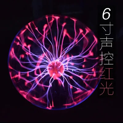 Electrostatic Ball Induction Glow Ball Plasma Ball 5-8 Inch Red and Blue Ball Science Museum Exhibition Ball Lightning Ball