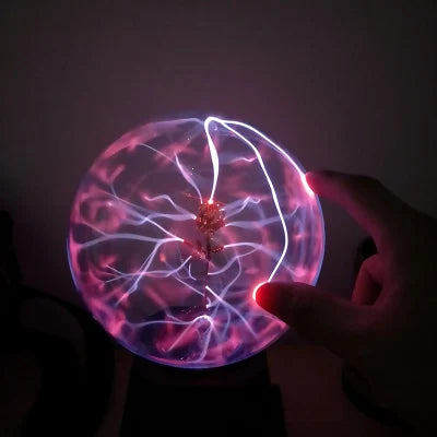Electrostatic Ball Induction Glow Ball Plasma Ball 5-8 Inch Red and Blue Ball Science Museum Exhibition Ball Lightning Ball