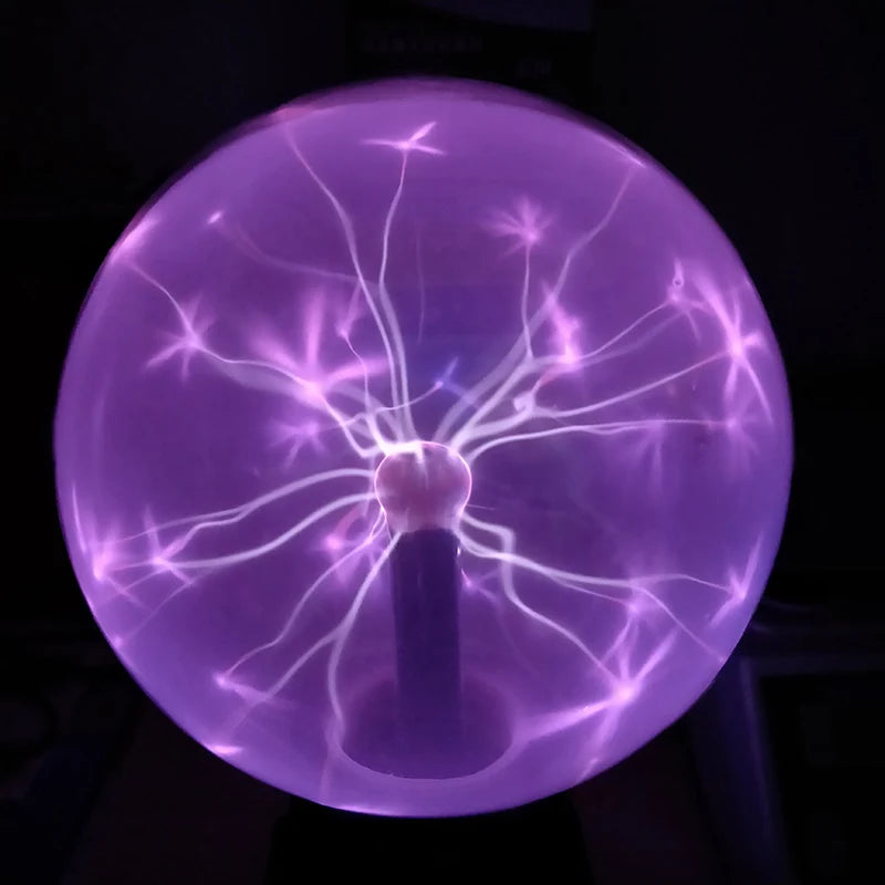 Electrostatic Ball Induction Glow Ball Plasma Ball 5-8 Inch Red and Blue Ball Science Museum Exhibition Ball Lightning Ball