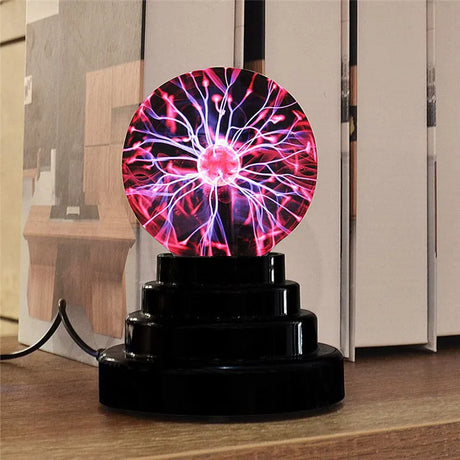 Magic Plasma Ball Lamp – Touch-Activated LED Light (3-inch)