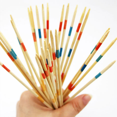 Pick Up Sticks Wooden Game – Classic Mikado Family Fun