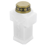 Flameless Electric Grave Light – Flickering Yellow LED | Weather-Resistant Memorial Candle