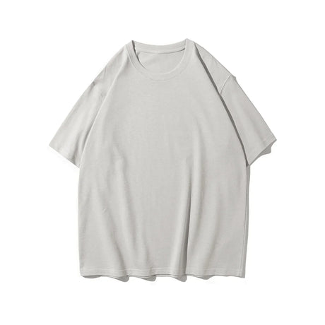 9.9oz 280gsm High Qualtity Oversized Heavy T-shirt for Men Short Sleeve Tee Cotton Solid Color Trend Leisure Green White Black
