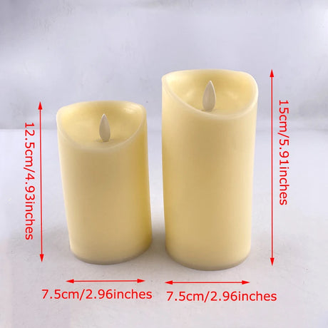 Flameless LED Candle – Warm Glow Decorative Light for Home, Ramadan, Eid, and Party Decor