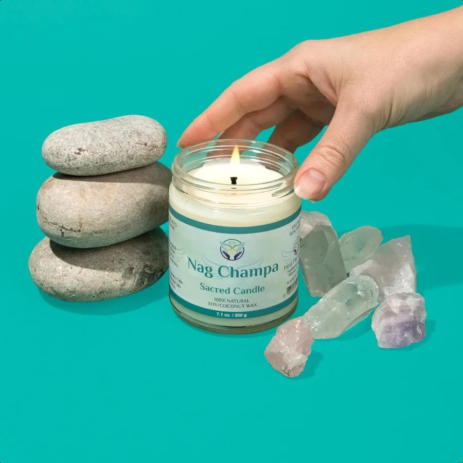 White Sage Candle – Chakra Healing & Energy Cleansing Aromatherapy