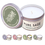 7oz White Sage Candle – Cleansing, Meditation, and Aromatherapy