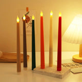LED Flameless Taper Candle – Safe Decorative Candle for Temples, Home, and Special Occasions