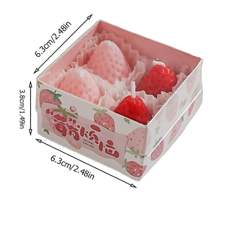 Strawberry Soy Wax Scented Candles
