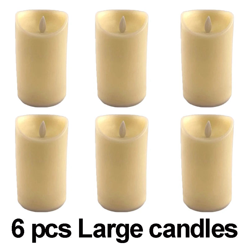 Flameless LED Candle – Warm Glow Decorative Light for Home, Ramadan, Eid, and Party Decor