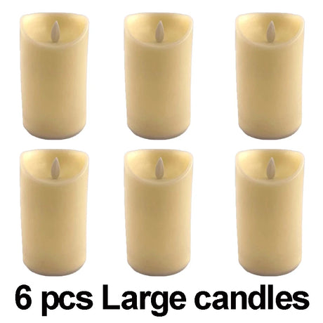 Flameless LED Candle – Warm Glow Decorative Light for Home, Ramadan, Eid, and Party Decor