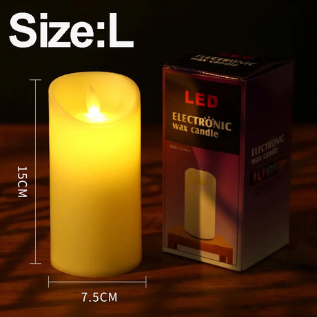 Flameless LED Candle – Warm Glow for Home & Festive Decor