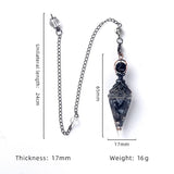 Natural Stone Hexagonal Cone Pendant – Crystal Energy Jewelry