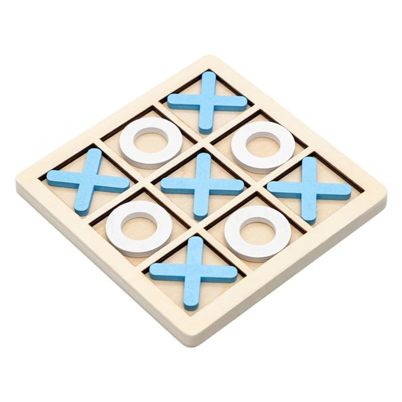 Board Game Toy Leisure Parent-Child Interaction Game Noughts And Crosses Game Wooden Board Puzzle Game Educational Toy