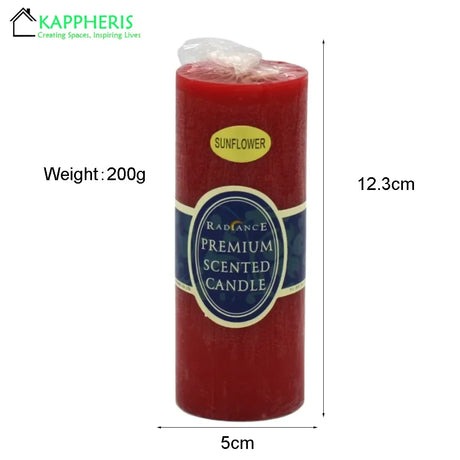 Flameless Pillar Candles – Black, Red & Yellow Scented Soy Wax Candles for Prayer, Church, or Home Aromatherapy