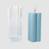 Plum Blossom Candle Mold – Clear Plastic Column Mold for Candle Making