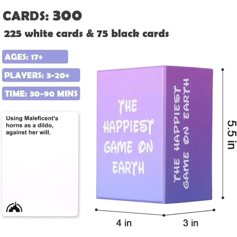 The Happiest Game ON Earth Card Games for Adults and Family, Party Games for Game Night Board Game