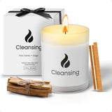 Sage and Palo Santo Candle – 50-Hour Long Lasting Soy Candle with Essential Oils