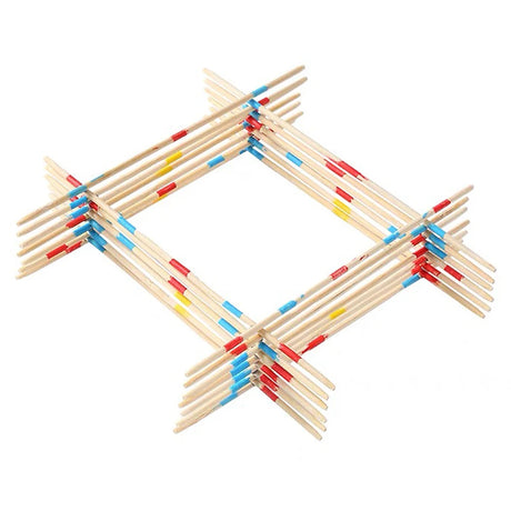 Pick Up Sticks Wooden Game – Classic Mikado Family Fun