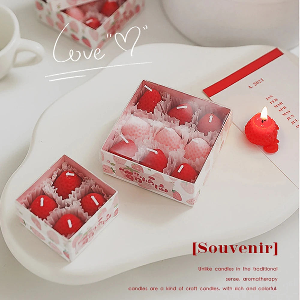 Strawberry Soy Wax Scented Candles