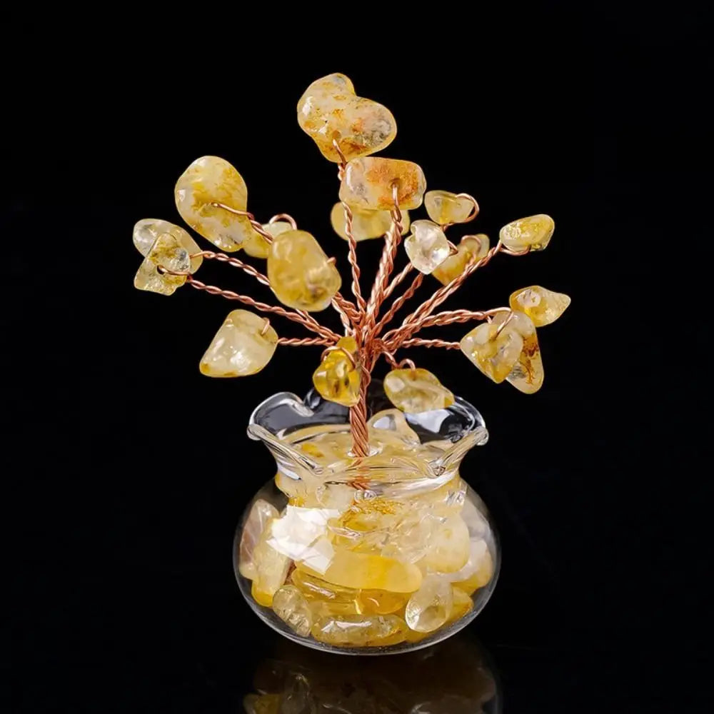 Mini Crystal Chakra Tree – Natural Gemstone Healing Ornament