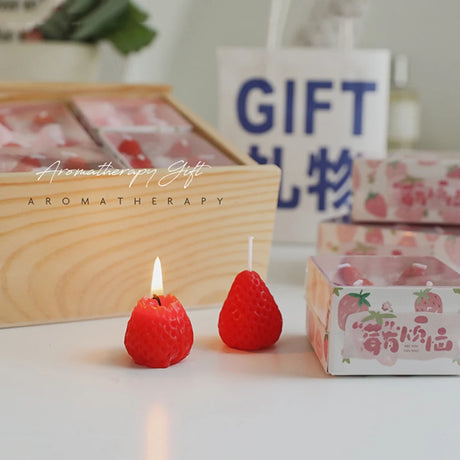 Strawberry Soy Wax Scented Candles