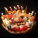 Color Flame Birthday & Christmas Candles – 6pcs / 12pcs | Super Bright, Eco-Friendly & Fun for Kids