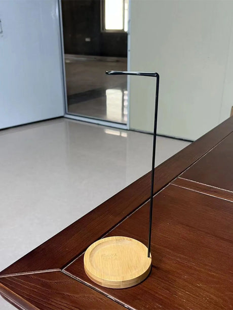 Upside Down Incense Burner – Wooden Round Incense Stick Holder