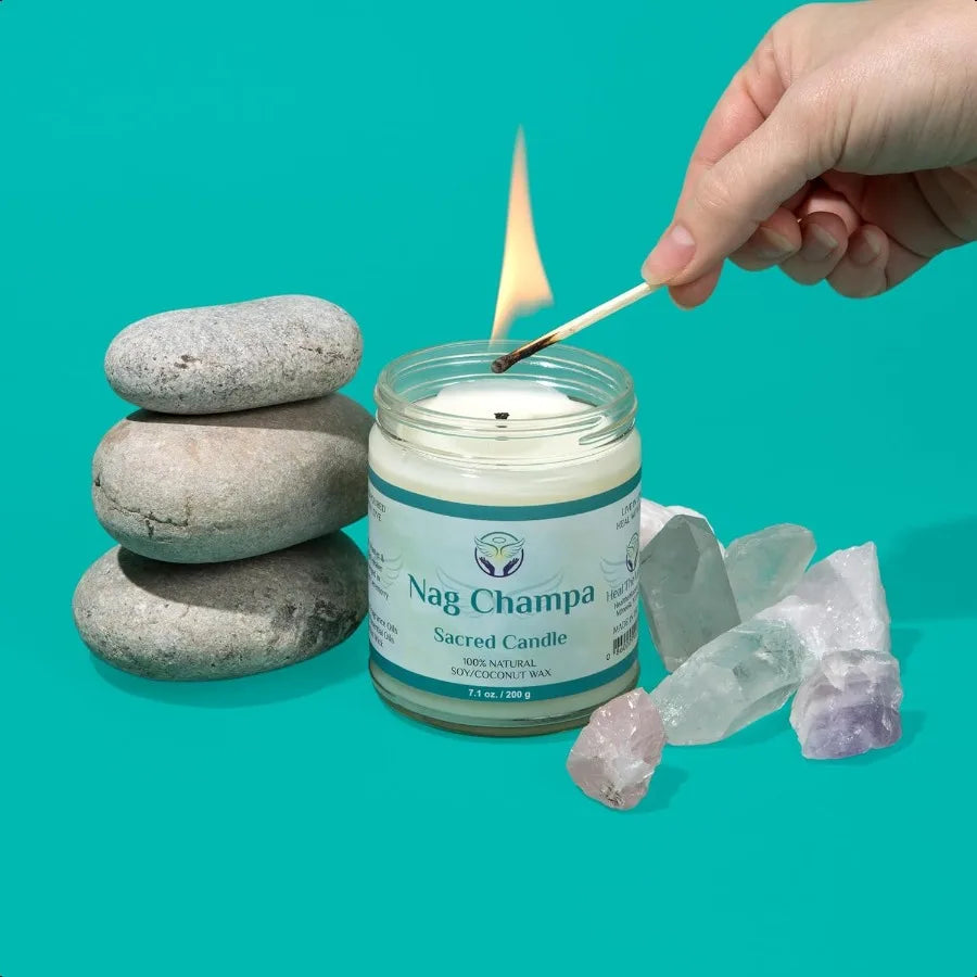 White Sage Candle – Chakra Healing & Energy Cleansing Aromatherapy