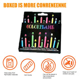 Color Flame Birthday & Christmas Candles – 6pcs / 12pcs | Super Bright, Eco-Friendly & Fun for Kids