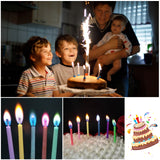 Color Flame Birthday & Christmas Candles – 6pcs / 12pcs | Super Bright, Eco-Friendly & Fun for Kids