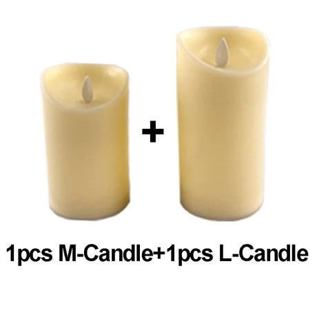 Flameless LED Candle – Warm Glow Decorative Light for Home, Ramadan, Eid, and Party Decor