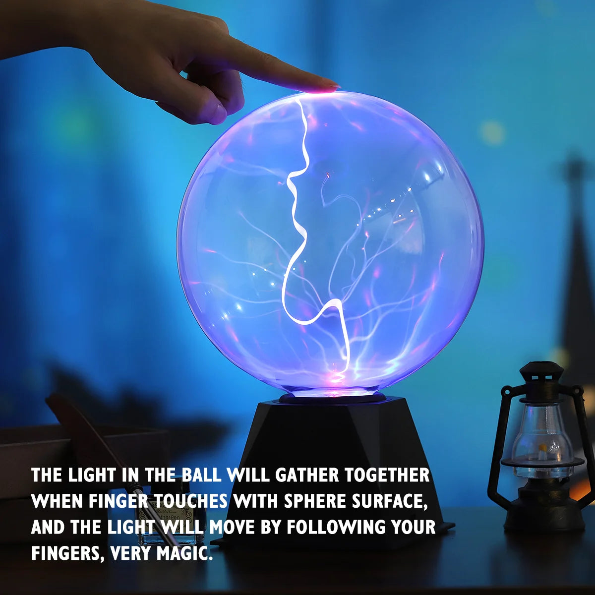 8 Inch Voice Control Plasma Ball Interactive Toy Educational Globe Commercial Lighting Electric Ball Plasma Lamp Static