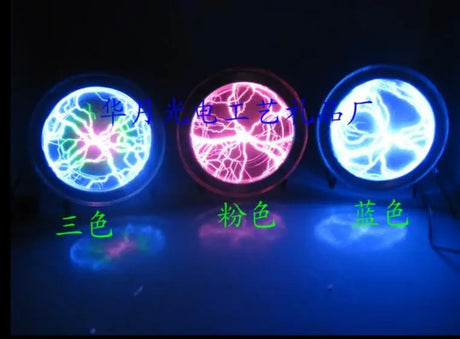 Plasma Plate Disk – 6 Inch Magic Lightning Ball Glow Disk (Mix Colors)