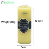 Flameless Pillar Candles – Black, Red & Yellow Scented Soy Wax Candles for Prayer, Church, or Home Aromatherapy