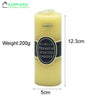 Flameless Pillar Candles – Black, Red & Yellow Scented Soy Wax Candles for Prayer, Church, or Home Aromatherapy