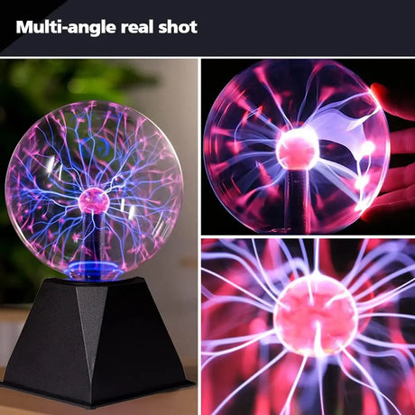 Magic Plasma Ball Lamp – Touch-Activated LED Light (3-inch)