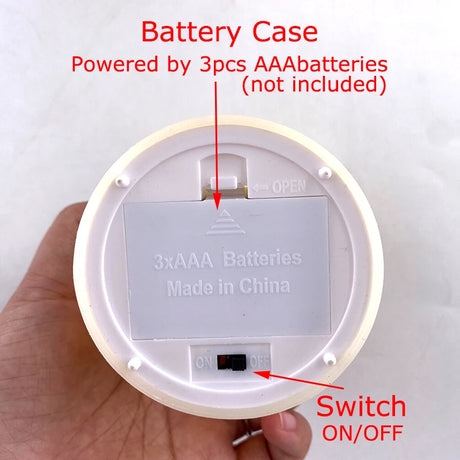 Flameless LED Candle – Warm Glow Decorative Light for Home, Ramadan, Eid, and Party Decor