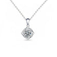 925 Silver Moissanite Necklace Silver Destiny Moissanite Pendant