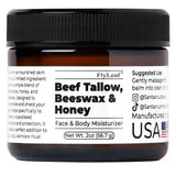 Whipped Beef Tallow and Honey Balm Moisturizing Beef Tallow Face Cream Body Lotion Grass Fed Grass Finished Face Cream Care