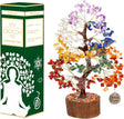 ® 7 Chakra Crystal Tree of Life, Healing Crystals Tree 10-12 Inch, Birthday Gift for Women, Feng Shui, Money Trees, Positive Energy, Good Luck, Home Office Decor, Spiritual Gifts for Women