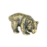 Antique Copper Bear Figurine – Solid Brass Desk Ornament – view 7