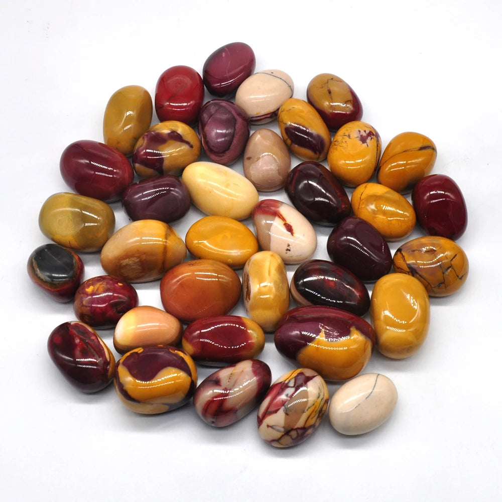 1/2Lb Mookaite Natural Tumbled Stones Bulk Healing Crystals Reiki Gemstones Supplies Wicca Energy Specimen Aquarium Decoration