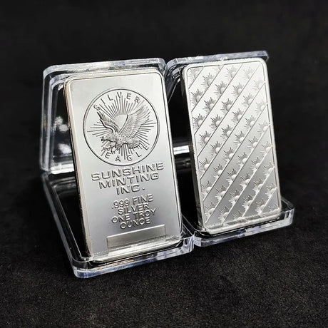 1 Oz American Sunshine Minting Silver Bar Silver Bullion Bar Commemorative Silver Coins Collection