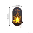 Wooden Crystal Display Shelf – Wall-Mounted Carved Candle Holder – view 8