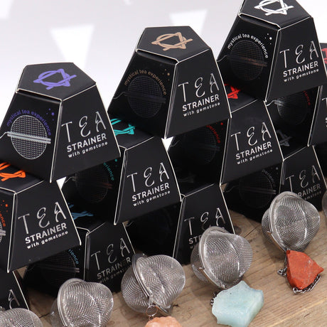 Raw Crystal Gemstone Tea Strainer – Rock Quartz