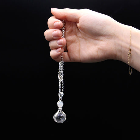 Gemstone Healing Hands Pendant – Rock Quartz