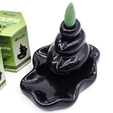 Masala Backflow Incense Cones - Eucalyptus (Pack of 10)