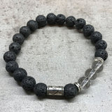 Lava Stone Bracelet - Tribal Rock Quartz