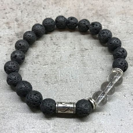 Lava Stone Bracelet – Tribal Rock Quartz
